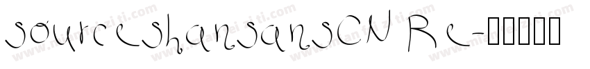 sourceshansansCN Re字体转换